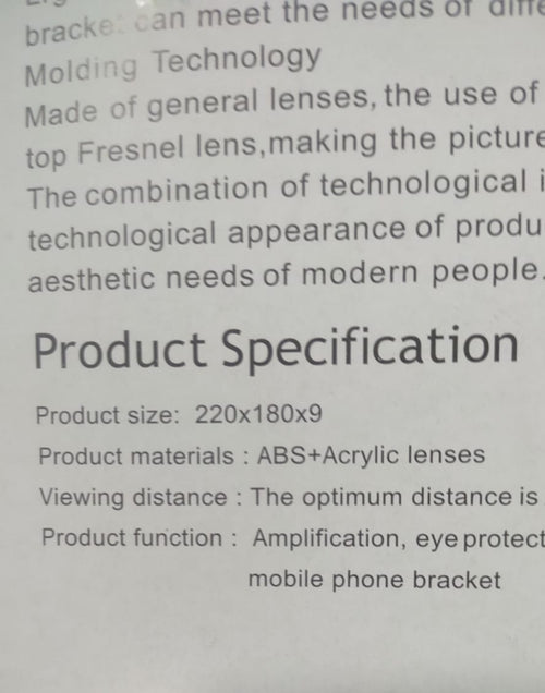 F3 Mobile Screen Magnifier | Enlarged Mobile Screen Amplifier Large Screen Eyes Protection | Size 8 Inch (Random color)