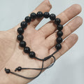 Natural Black Aqeeq Stone Bracelet -
