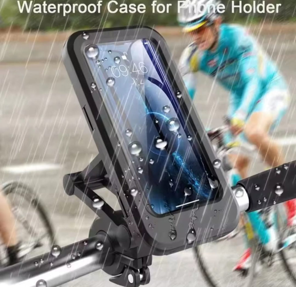 Waterproof 360° Rotatable Motorcycle & Bicycle Mobile Holder.