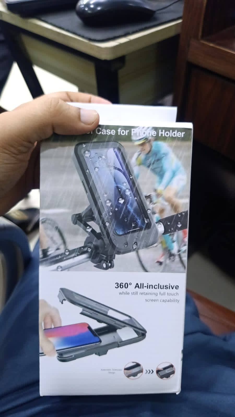 Waterproof 360° Rotatable Motorcycle & Bicycle Mobile Holder.