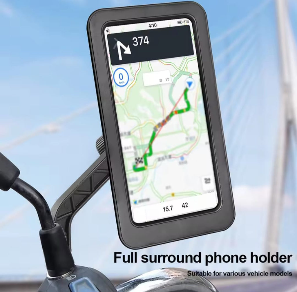 Waterproof 360° Rotatable Motorcycle & Bicycle Mobile Holder.