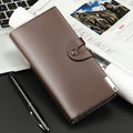 Premium Men's Long Wallet with Mobile Pocket Black