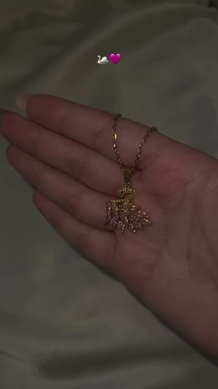 Swan Zircon Necklace